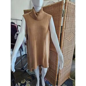 Chic Sleeveless Turtleneck Knit Dress - NWT